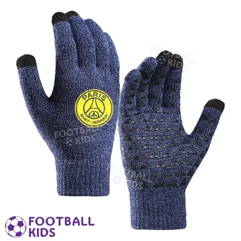 Рукавички футбольні ПСЖ сенсорні Paris Saint-Germain Touch Screen Blue/Yellow One Size (38016-4)