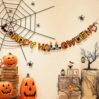 Гирлянда Хэллоуин Happy Halloween 3 м разноцветный