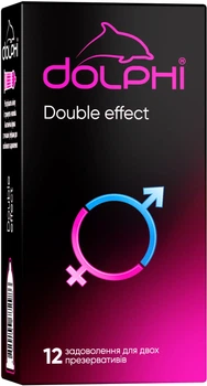 Презервативи Dolphi Double Effect 12 шт (4820144772986)