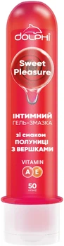 Гель-змазка Dolphi Sweet Pleasure з ароматом полуниці 50 мл (7640341152933)