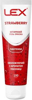 Гель-змазка Lex Strawberry Зволожуючий з ароматом полуниці 100 мл (7640341151929)