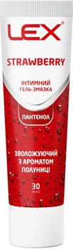 Гель-змазка Lex Strawberry Зволожуючий з ароматом полуниці 30 мл (7640341151912)