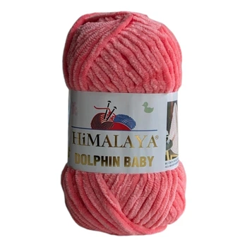 Пряжа Himalaya dolphin baby № 80332 лососевий (персиково - рожевий)