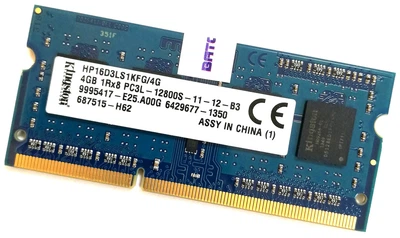 Оперативна пам'ять для ноутбука Kingston SODIMM DDR3L 4Gb 1600MHz 12800s CL11 (HP16D3LS1KFG/4G) Б/В