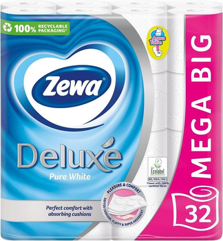 Zestaw papieru toaletowego Zewa Deluxe trójwarstwowa 32 szt (7322541033600)