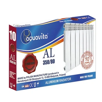 Секція литого алюмінієвого радіатора AQUAVITA 350/80, 20 бар
