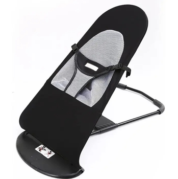 Кресло-шезлонг качалка Baby Recliner Chair детский, черный MA294