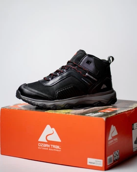 Мужские ботинки с мембраной Ozark Trail Mid Hiker B0023SW 45 29.5 см Black черные (11310338)