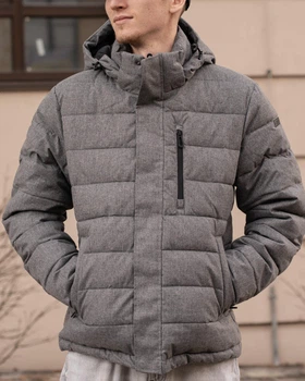 Мужская куртка CMP JACKET ZIP HOOD SORONA AURA FL 35K3767-U868 50 (L) серая (11910074)