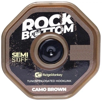Поводковый материал RidgeMonkey Connexion CamoX Stiff Coated Hooklink 20m 35lb/15.9kg Camo Brown (1013-9168.03.47)