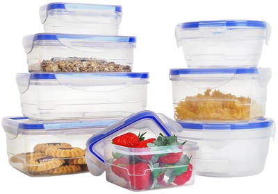 Zestaw pojemników na żywność Vilde z pokrywkami i uszczelkami 8 szt (8711252872162)