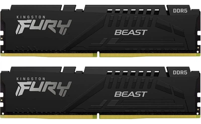 Модуль памяти Kingston Fury DDR5 32GB (2x16) 6000MHz Beast Black (KF560C30BBK2-32)