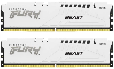 Модуль пам'яті Kingston Fury DDR5 32GB (2x16) 6400MHz Beast White EXPO (KF564C32BWEK2-32)