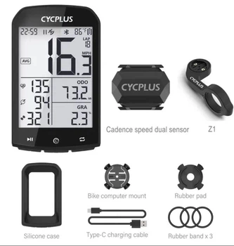 Велокомп'ютер GPS Cycplus M1+C3+Z1 Bluetooth 5.0/ANT+