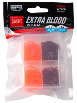 Мотиль силіконовий Lucky John Extra Blood Worm (MIX1)* 200 (186145) 140201-MIX1