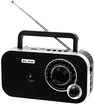 Radio przenośne analogowe Blow AM/FM RA12 Black/Silver (5900804145677)