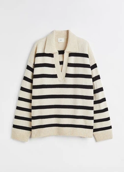 Свитер-поло H&M 1093199004c42 S комбинированное (100001003)