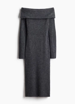 Платье-свитер H&M 1238506002c42 M серый (100001052)