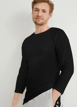 Лонгслив из хлопка C&A 2140800b95 S черный (100000750)