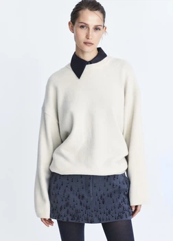 Светр в складі з вовною H&M 1250514003c42 XL молочний (100001020)