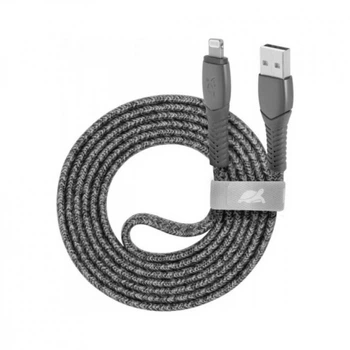 Дата кабель USB 2.0 AM to Lightning 1.2m 3A 60W grey RivaCase (PS6108 GR12) (322057)