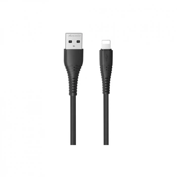 Дата кабель USB 2.0 AM to Lightning PD-B85a Black Proda (PD-B85i-BK) (321655)