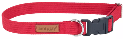 Obroża dla psa Comfy by AquaEl AMIPLAY regulowany L Czerwona (5907563223202)