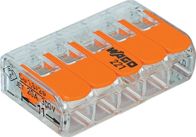 Szybkozłączka Wago na przewód 5 x 0.2-4 mm 25 szt. (221-415)