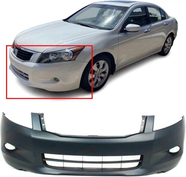 Бампер передний Honda Accord 08-10 USA с отверстиями под противотуманные фары (пр-во FPS). 04711TA6A90ZZ