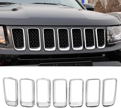 Рамки решетки радиатора Jeep Compass 11-16 (FPS). комплект 7 шт. 68109865AA