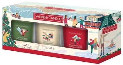 Подарунковий набір із 3 скляних свічок Yankee Candle Small