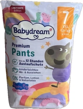 Підгузки-трусики 7 розміру XXL Babydream Premium Pants ,17+кг, 16 шт