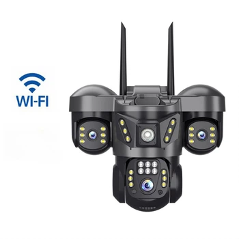 Камера видеонаблюдения Wi-Fi 6 МП с микрофоном, динамиком и ночным видением для дома и улицы