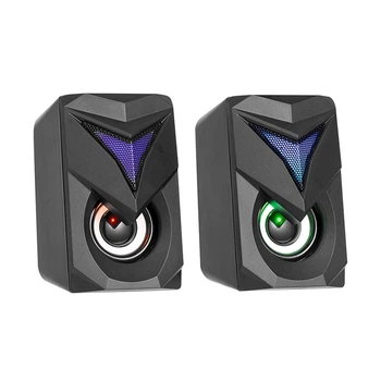Акустична система XTRIKE ME SK-405 6 Вт c RGB підсвічуванням 3.5mm/USB Black (26785)