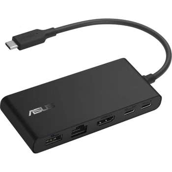 Док-станция ASUS DC201 Dual 4K USB-C Dock 1xUSB 3.2 Gen 2 1xDP 1xHDMI RJ-45 Black (90XB094N-BDS000)