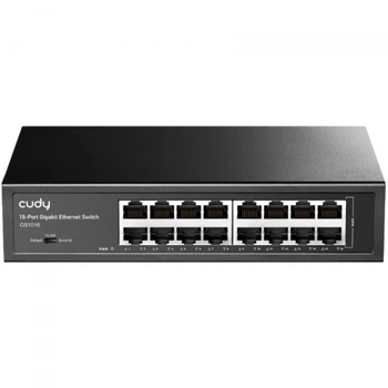 Коммутатор Cudy GS1016 16-портовый Gigabit Ethernet 1U металлический корпус