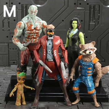 Набір фігурок супергероїв Вартові Галактики, 5 персонажів Marvel - Marvel Аction figures, Guardians of the Galaxy