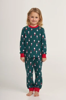 Піжама для дівчинки начос новорічна Різдвяний настрій Ellen Family look Merry Christmas CPF 0682/01/02k 98 см Зелений