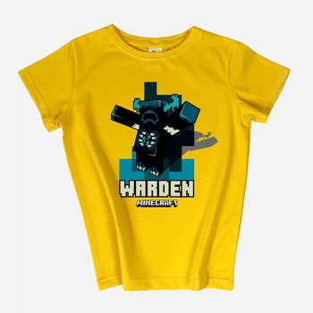 Дитяча футболка для хлопчика Спиногриз Minecraft varden №10-00083 134 см Жовта (ROZ6501045345)