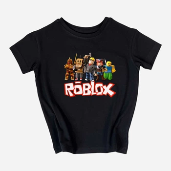 Підліткова футболка для хлопчика Спиногриз Roblox всі герої №09-0087 140 см Чорна (ROZ6400148351)