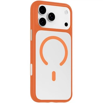 TPU+PC чохол Blueo Skin Friendly Frosted with MagSafe для Apple iPhone 17 Pro Max (6.9") Помаранчевий
