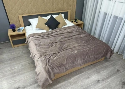 Покривало велсофт Decorator WellSoft. Колір лілово-сірий