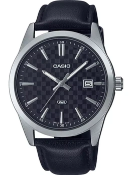 Мужские часы Casio MTP-VD03L-1A черные 50 м
