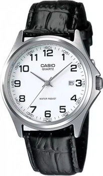 Мужские часы Casio MTP-1183E-7B белые 30 м