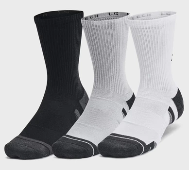 Шкарпетки UA Unisex Perf Tech 6pk Crew чорний, сірий, білий Уні LG 1386242-011 MD
