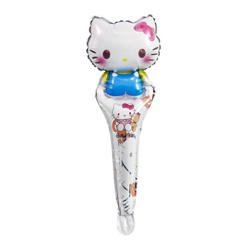 Фольгована кулька Паличка Біта Хеллоу Кітті Hello Kitty 54х21см (21") Білий