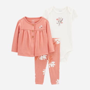 Костюм для дівчинки Carter’s — кофта,боді та лосини,6 міс.(62-68 см)