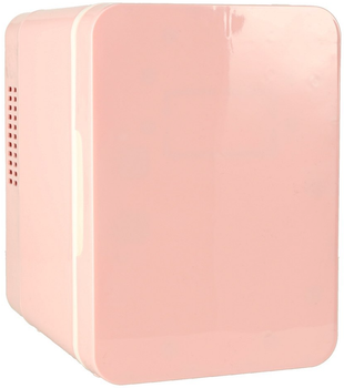 Mini lodówka turystyczna Ikonka 4 l 12 V/220 V Różowa (5903039767515)