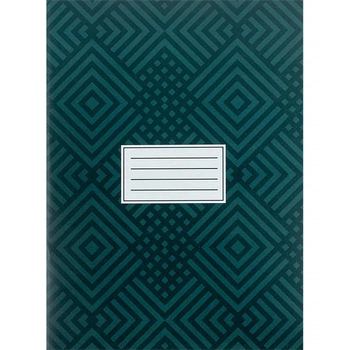 Книга канцелярська А4 48арк скоба м'яка обкл # темно зелена AXENT