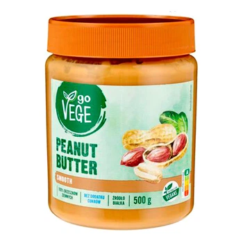 Арахісова Паста без Цукру Go Vege Penut Butter SMOOTH 500 г